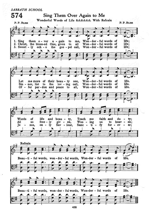 The Church Hymnal: the official hymnal of the Seventh-Day Adventist Church page 450
