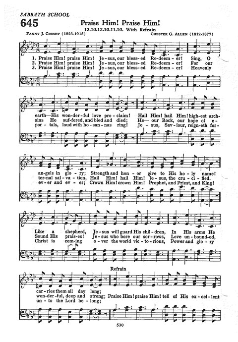 The Church Hymnal: the official hymnal of the Seventh-Day Adventist Church page 522