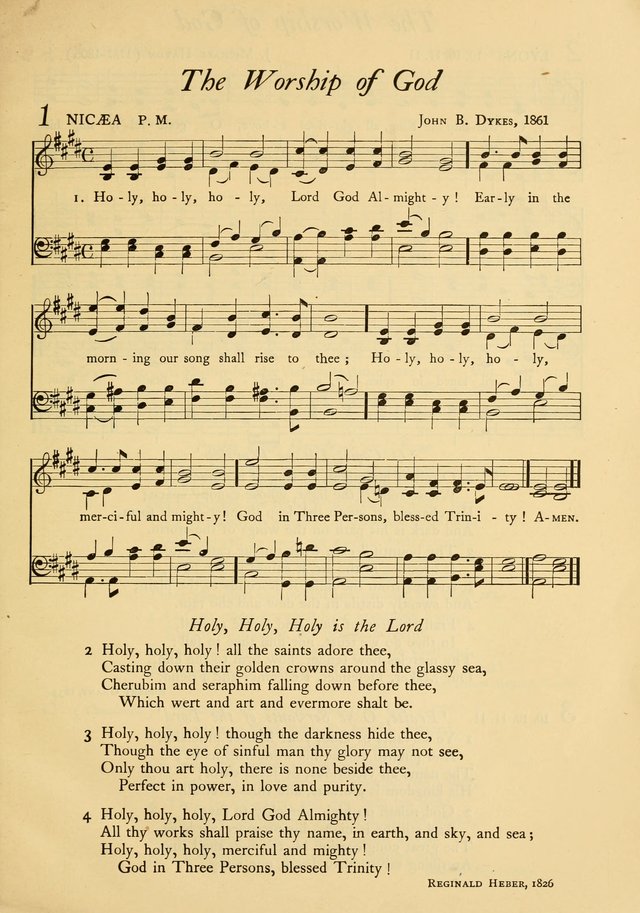 The Council Hymnal: a selection of hymns and tunes chosen from the Pilgrim Hymnal for the use of the National Council of Congregational Churches page 1