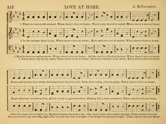 The Christian Harp and Sabbath School Songster: designed for the use of the social religious circle, revivals, and the Sabbath school (14th ed.) page 112