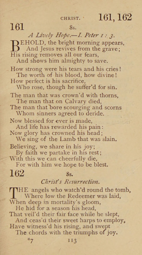 A Collection of Hymns and Sacred Songs: suited to both private and public devotions, and especially adapted to the wants and uses of the brethren of the Old German Baptist Church page 107