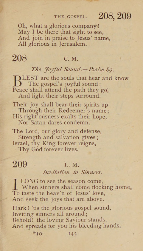 A Collection of Hymns and Sacred Songs: suited to both private and public devotions, and especially adapted to the wants and uses of the brethren of the Old German Baptist Church page 139