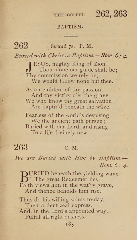 A Collection of Hymns and Sacred Songs: suited to both private and public devotions, and especially adapted to the wants and uses of the brethren of the Old German Baptist Church page 179