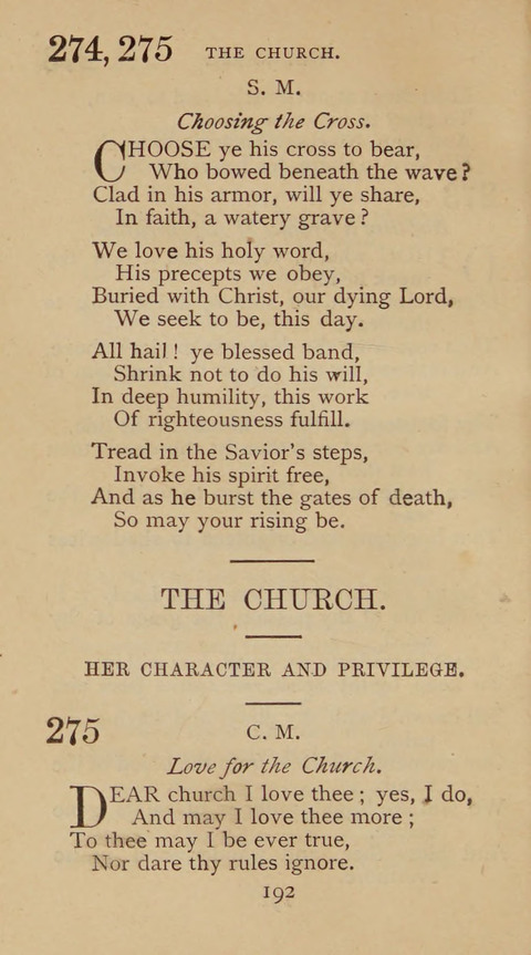 A Collection of Hymns and Sacred Songs: suited to both private and public devotions, and especially adapted to the wants and uses of the brethren of the Old German Baptist Church page 186