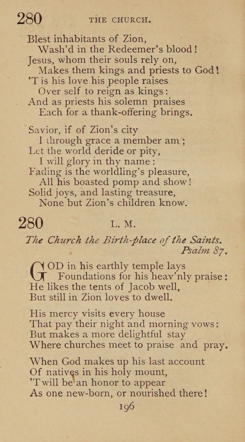 A Collection of Hymns and Sacred Songs: suited to both private and public devotions, and especially adapted to the wants and uses of the brethren of the Old German Baptist Church page 190