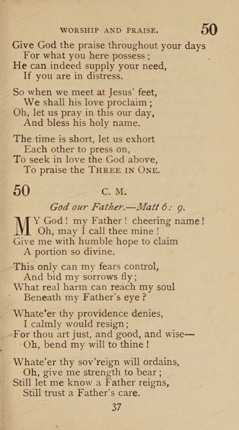 A Collection of Hymns and Sacred Songs: suited to both private and public devotions, and especially adapted to the wants and uses of the brethren of the Old German Baptist Church page 31
