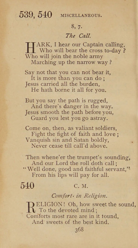 A Collection of Hymns and Sacred Songs: suited to both private and public devotions, and especially adapted to the wants and uses of the brethren of the Old German Baptist Church page 362