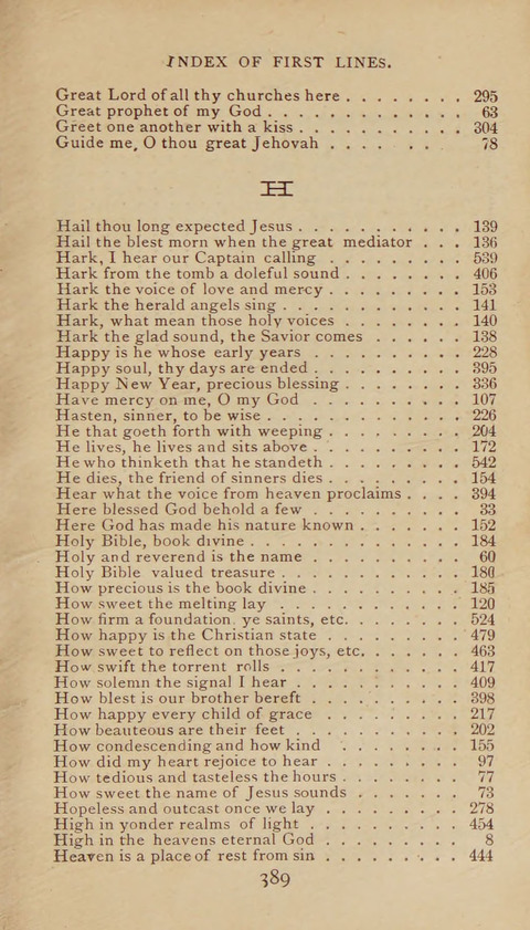 A Collection of Hymns and Sacred Songs: suited to both private and public devotions, and especially adapted to the wants and uses of the brethren of the Old German Baptist Church page 383