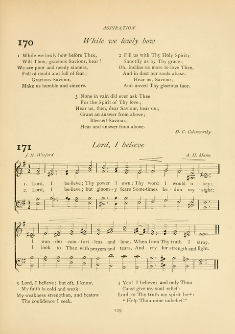 The Calvary Hymnal: for Sunday School, Prayer Meeting and Church Service page 129