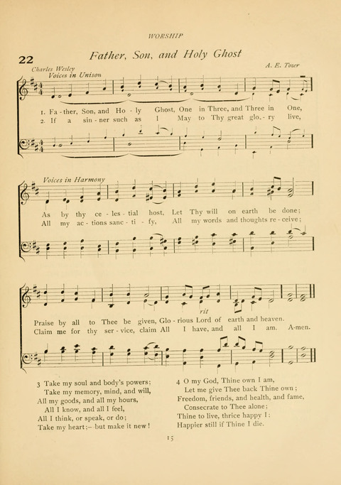 The Calvary Hymnal: for Sunday School, Prayer Meeting and Church Service page 15