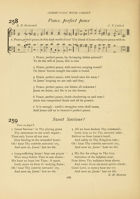 The Calvary Hymnal: for Sunday School, Prayer Meeting and Church Service page 186