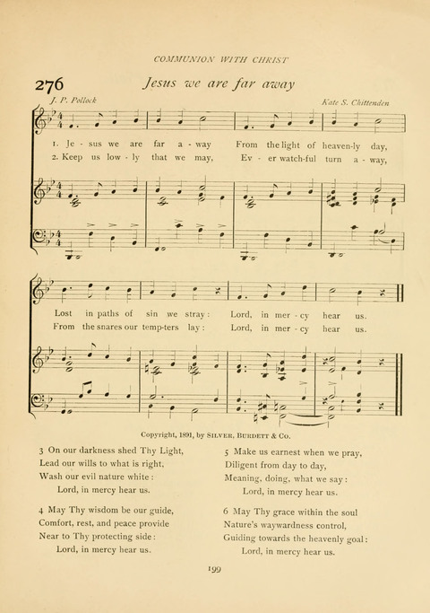 The Calvary Hymnal: for Sunday School, Prayer Meeting and Church Service page 199