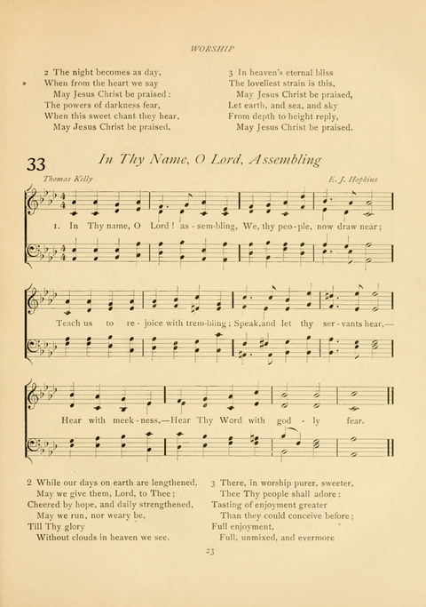 The Calvary Hymnal: for Sunday School, Prayer Meeting and Church Service page 23