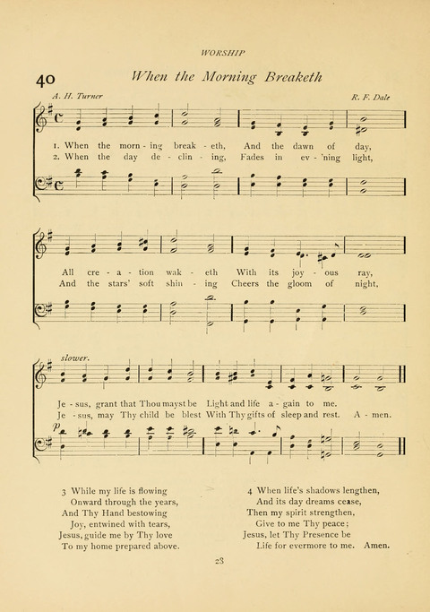 The Calvary Hymnal: for Sunday School, Prayer Meeting and Church Service page 28