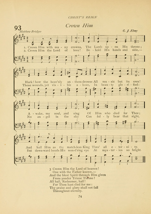The Calvary Hymnal: for Sunday School, Prayer Meeting and Church Service page 74
