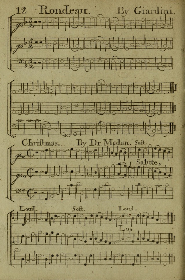 A Collection of Hymn Tunes from the most modern and approved authors page 12