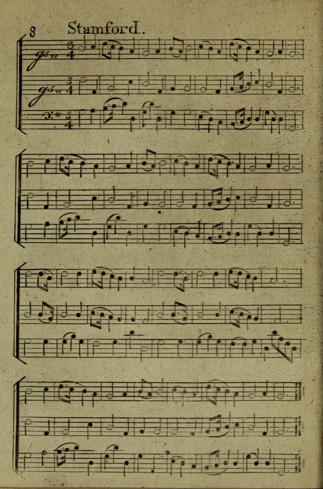 A Collection of Hymn Tunes from the most modern and approved authors page 8