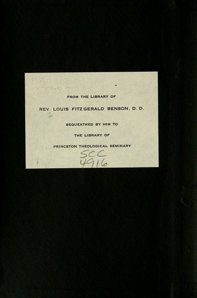 Church Hymns and Tunes page ii