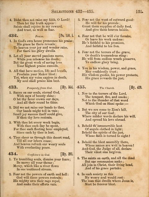 Congregational Hymn and Tune Book; containing the Psalms and Hymns of the General Association of Connecticut, adapted to Suitable Tunes page 135
