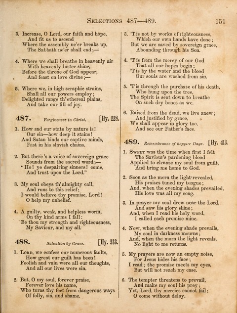 Congregational Hymn and Tune Book; containing the Psalms and Hymns of the General Association of Connecticut, adapted to Suitable Tunes page 151