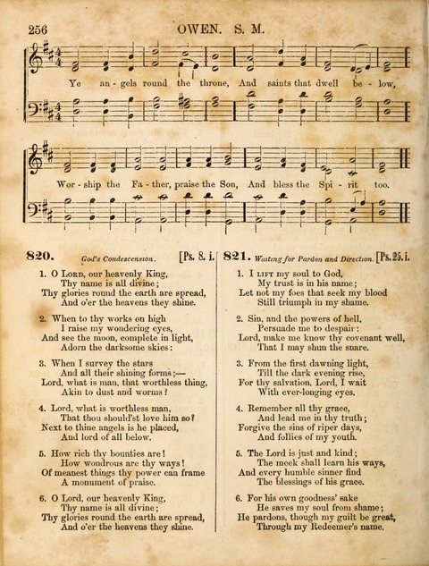 Congregational Hymn and Tune Book; containing the Psalms and Hymns of the General Association of Connecticut, adapted to Suitable Tunes page 256