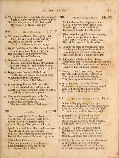 Congregational Hymn and Tune Book; containing the Psalms and Hymns of the General Association of Connecticut, adapted to Suitable Tunes page 33