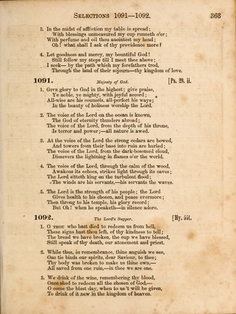 Congregational Hymn and Tune Book; containing the Psalms and Hymns of the General Association of Connecticut, adapted to Suitable Tunes page 365