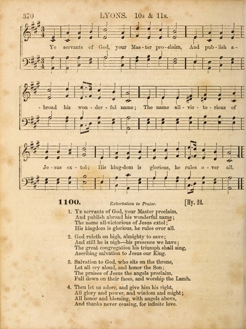 Congregational Hymn and Tune Book; containing the Psalms and Hymns of the General Association of Connecticut, adapted to Suitable Tunes page 372