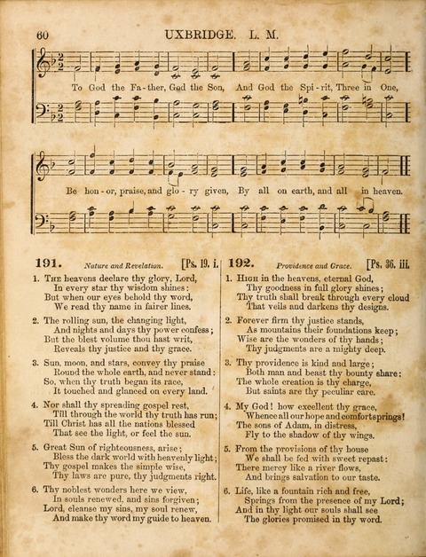 Congregational Hymn and Tune Book; containing the Psalms and Hymns of the General Association of Connecticut, adapted to Suitable Tunes page 60
