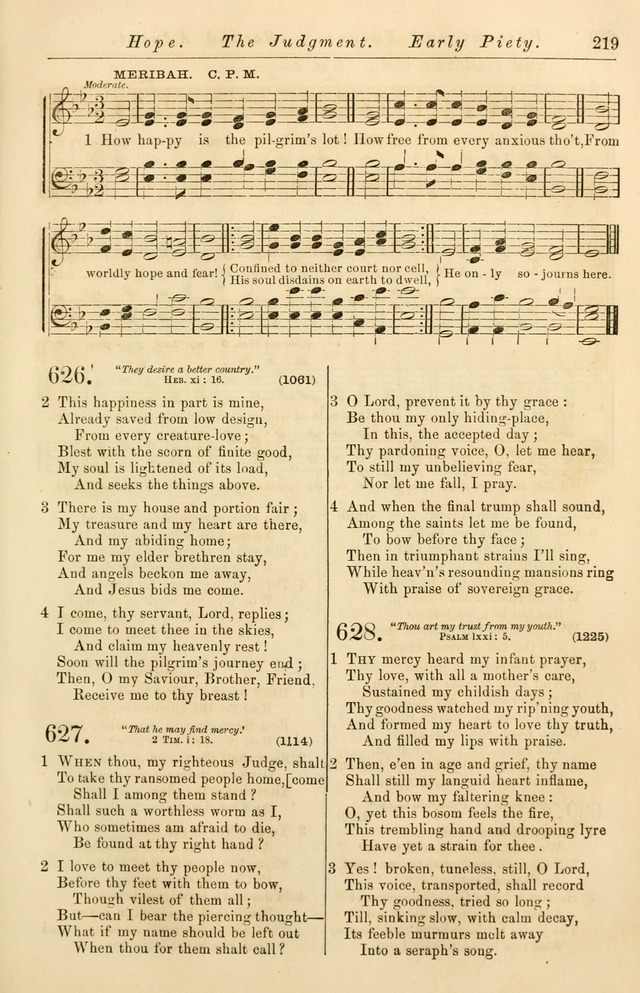 Christian Hymn and Tune Book, for use in Churches, and for Social and Family Devotions page 226