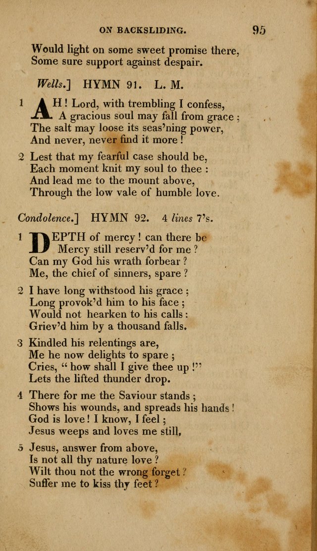 A Collection of Hymns for the Use of the Methodist Episcopal Church: Principally from the Collection of the Rev. John Wesley. M. A. page 100