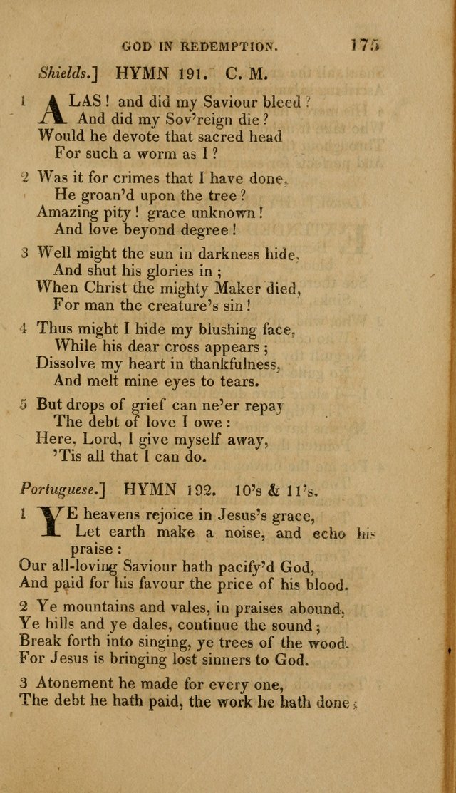 A Collection of Hymns for the Use of the Methodist Episcopal Church: Principally from the Collection of the Rev. John Wesley. M. A. page 180