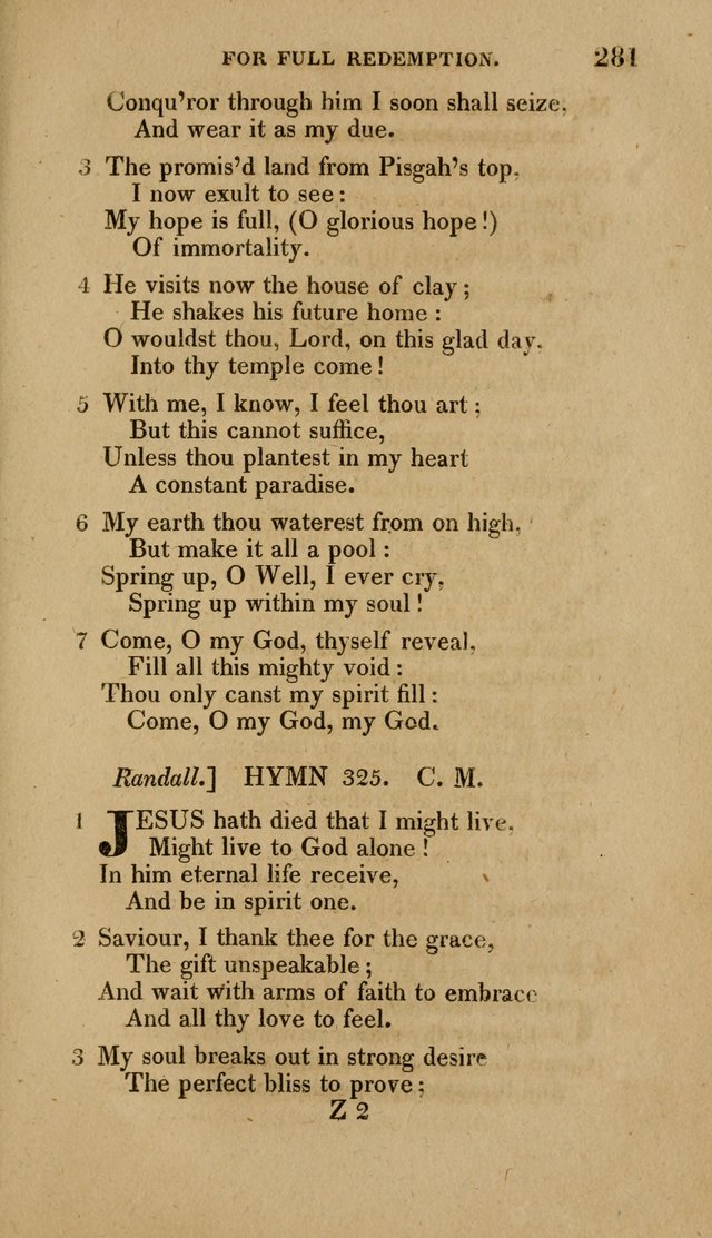 A Collection of Hymns for the Use of the Methodist Episcopal Church: Principally from the Collection of the Rev. John Wesley. M. A. page 286