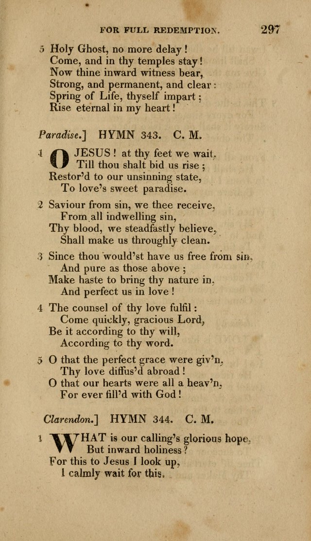 A Collection of Hymns for the Use of the Methodist Episcopal Church: Principally from the Collection of the Rev. John Wesley. M. A. page 302