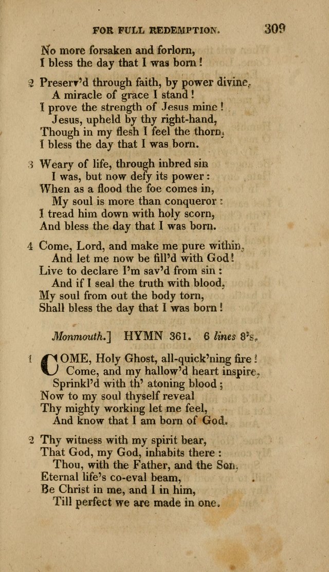 A Collection of Hymns for the Use of the Methodist Episcopal Church: Principally from the Collection of the Rev. John Wesley. M. A. page 314