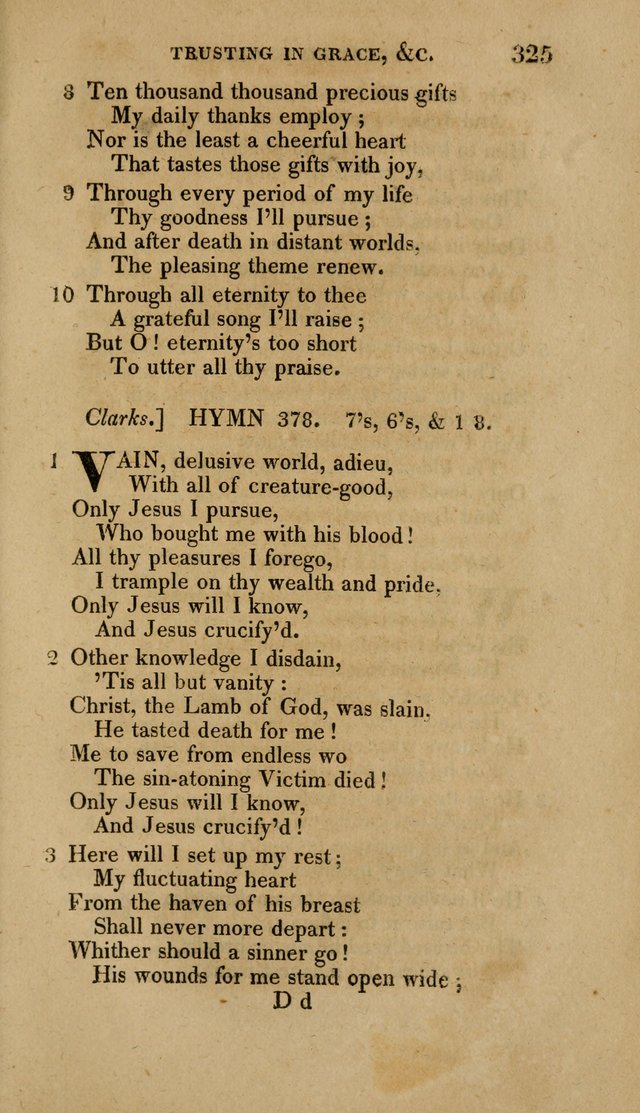 A Collection of Hymns for the Use of the Methodist Episcopal Church: Principally from the Collection of the Rev. John Wesley. M. A. page 330
