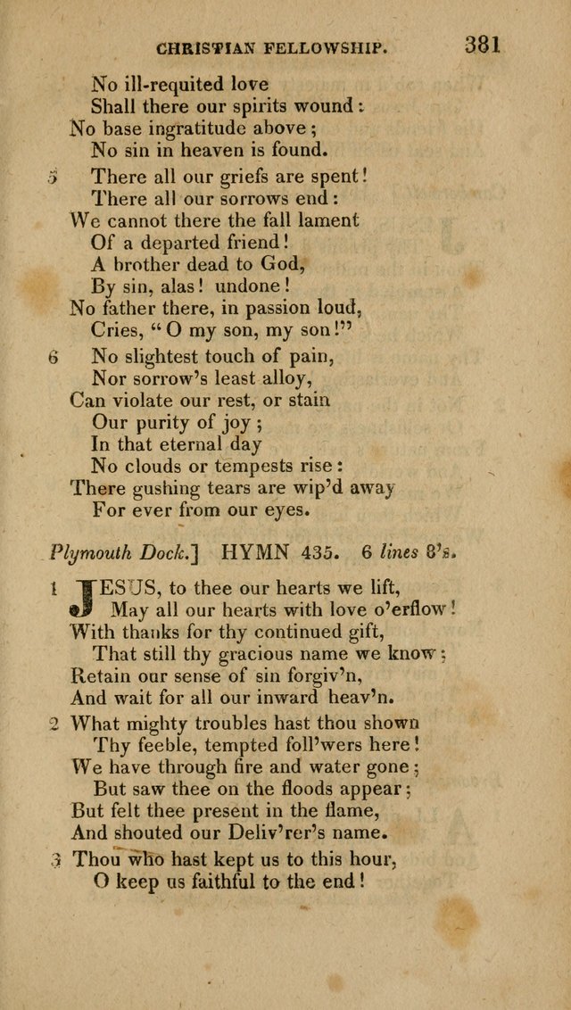 A Collection of Hymns for the Use of the Methodist Episcopal Church: Principally from the Collection of the Rev. John Wesley. M. A. page 386