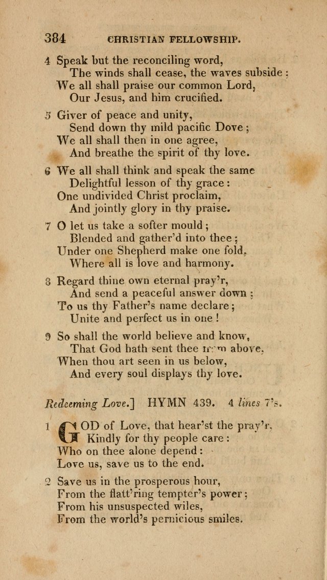 A Collection of Hymns for the Use of the Methodist Episcopal Church: Principally from the Collection of the Rev. John Wesley. M. A. page 389
