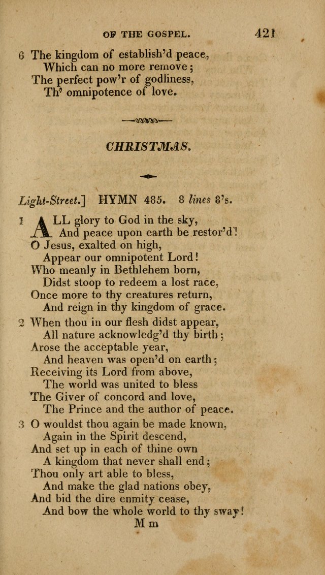 A Collection of Hymns for the Use of the Methodist Episcopal Church: Principally from the Collection of the Rev. John Wesley. M. A. page 426