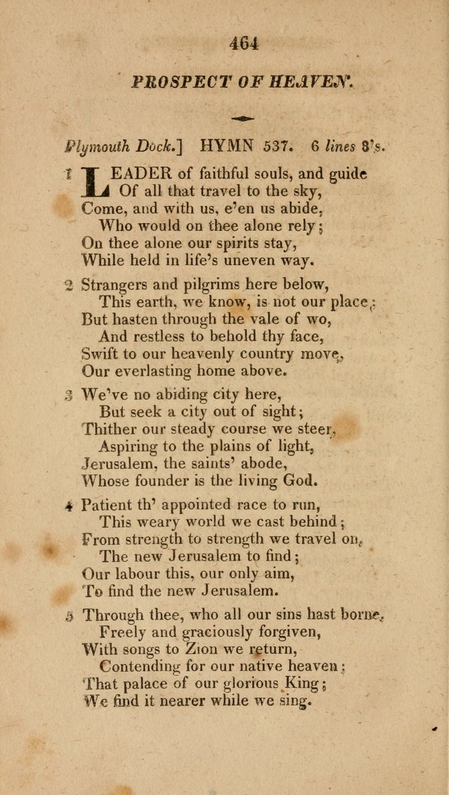 A Collection of Hymns for the Use of the Methodist Episcopal Church: Principally from the Collection of the Rev. John Wesley. M. A. page 469