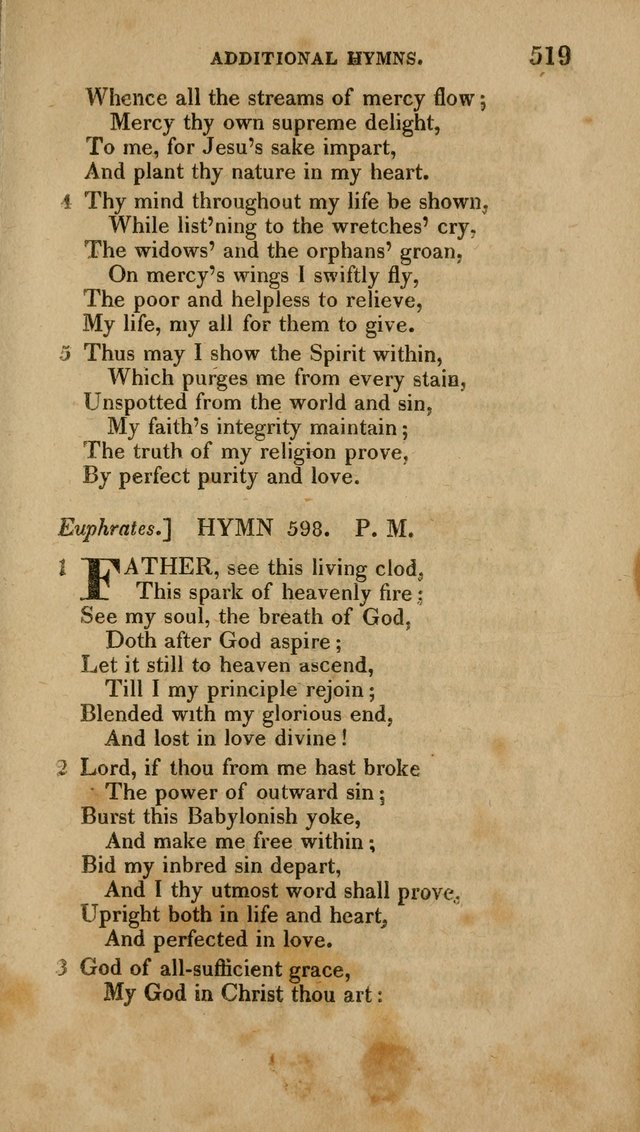 A Collection of Hymns for the Use of the Methodist Episcopal Church: Principally from the Collection of the Rev. John Wesley. M. A. page 524