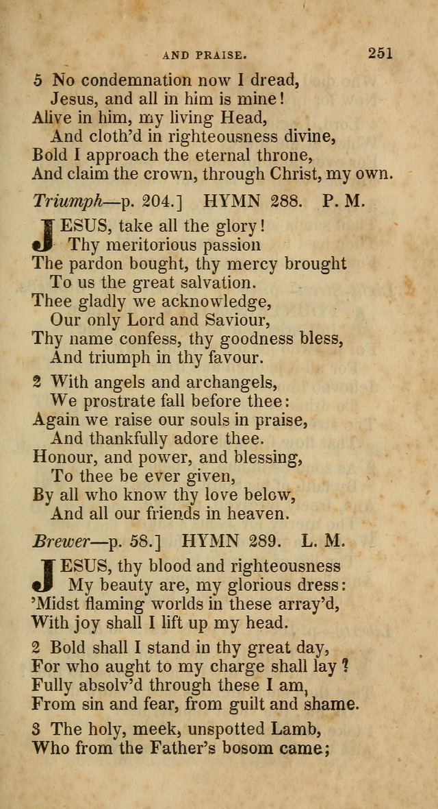 A Collection of Hymns for the Use of the Methodist Episcopal Church: principally from the collection of  Rev. John Wesley, M. A., late fellow of Lincoln College, Oxford; with... (Rev. & corr.) page 251