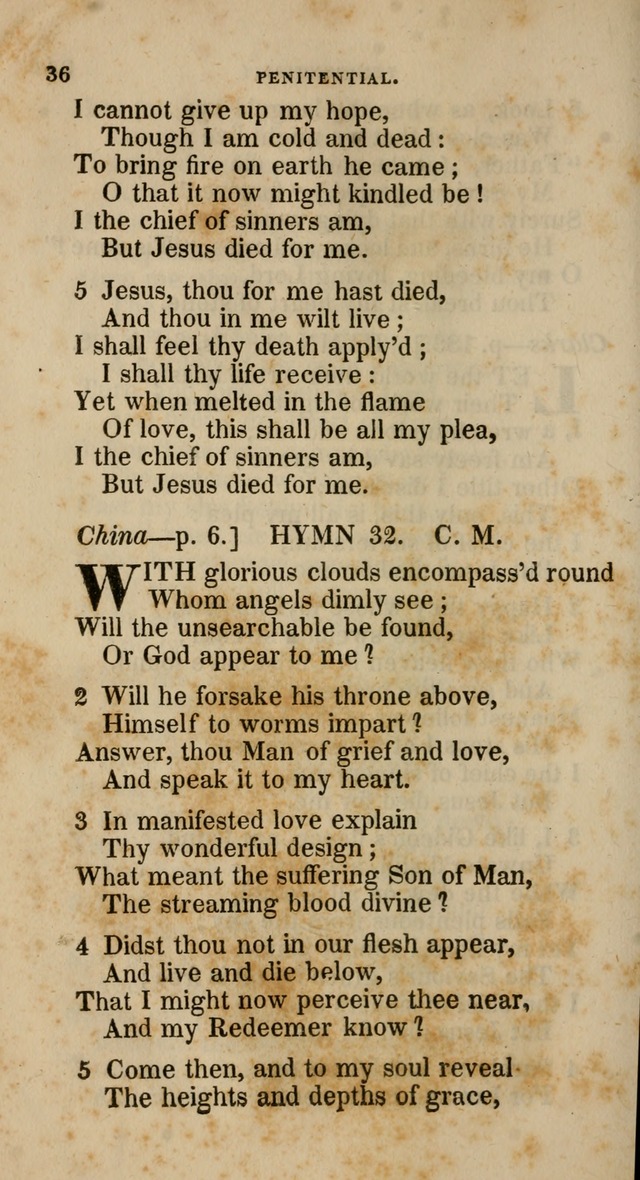 A Collection of Hymns for the Use of the Methodist Episcopal Church: principally from the collection of  Rev. John Wesley, M. A., late fellow of Lincoln College, Oxford; with... (Rev. & corr.) page 36