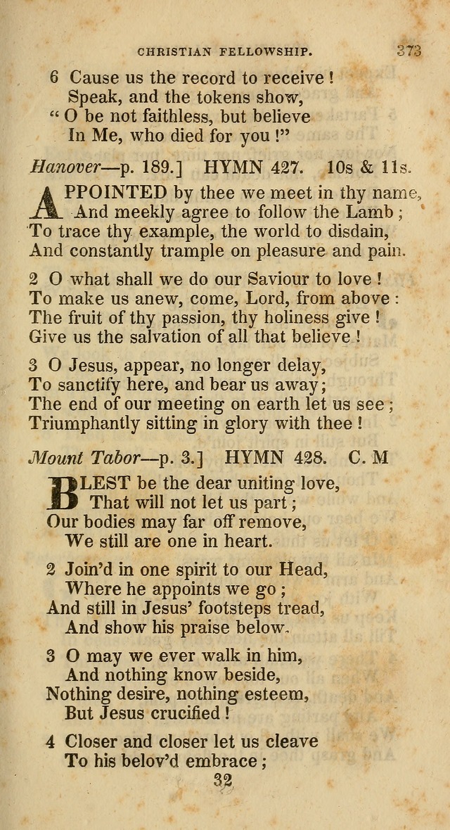 A Collection of Hymns for the Use of the Methodist Episcopal Church: principally from the collection of  Rev. John Wesley, M. A., late fellow of Lincoln College, Oxford; with... (Rev. & corr.) page 373