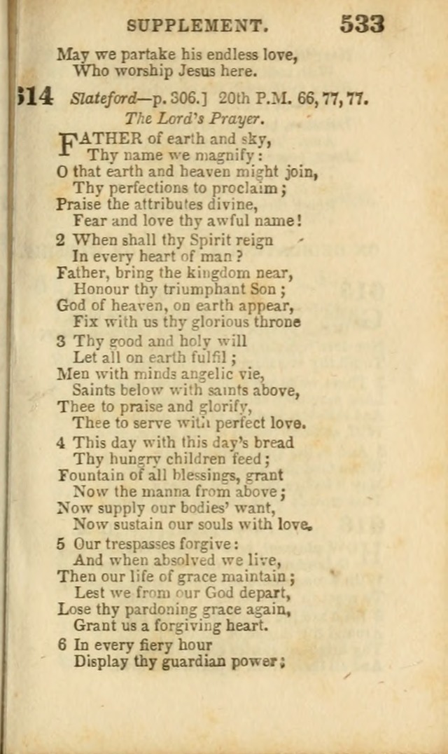 A Collection of Hymns: for the use of the Methodist Episcopal Church, principally from the collection of the Rev. John Wesley, A. M., late fellow of Lincoln College..(Rev. and corr. with a supplement) page 535