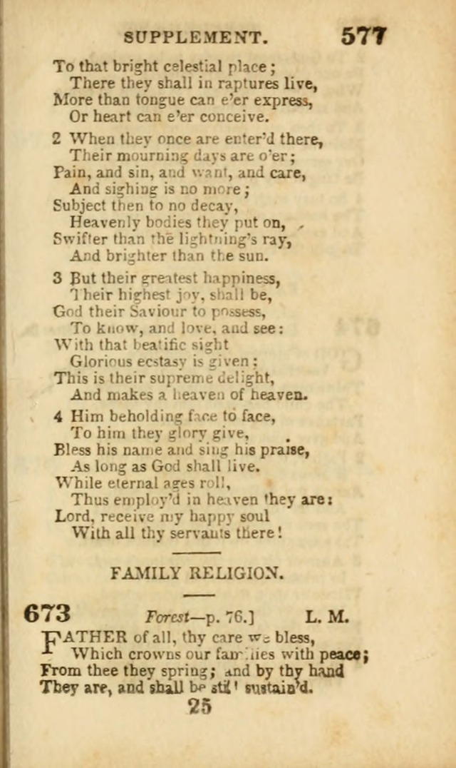 A Collection of Hymns: for the use of the Methodist Episcopal Church, principally from the collection of the Rev. John Wesley, A. M., late fellow of Lincoln College..(Rev. and corr. with a supplement) page 579