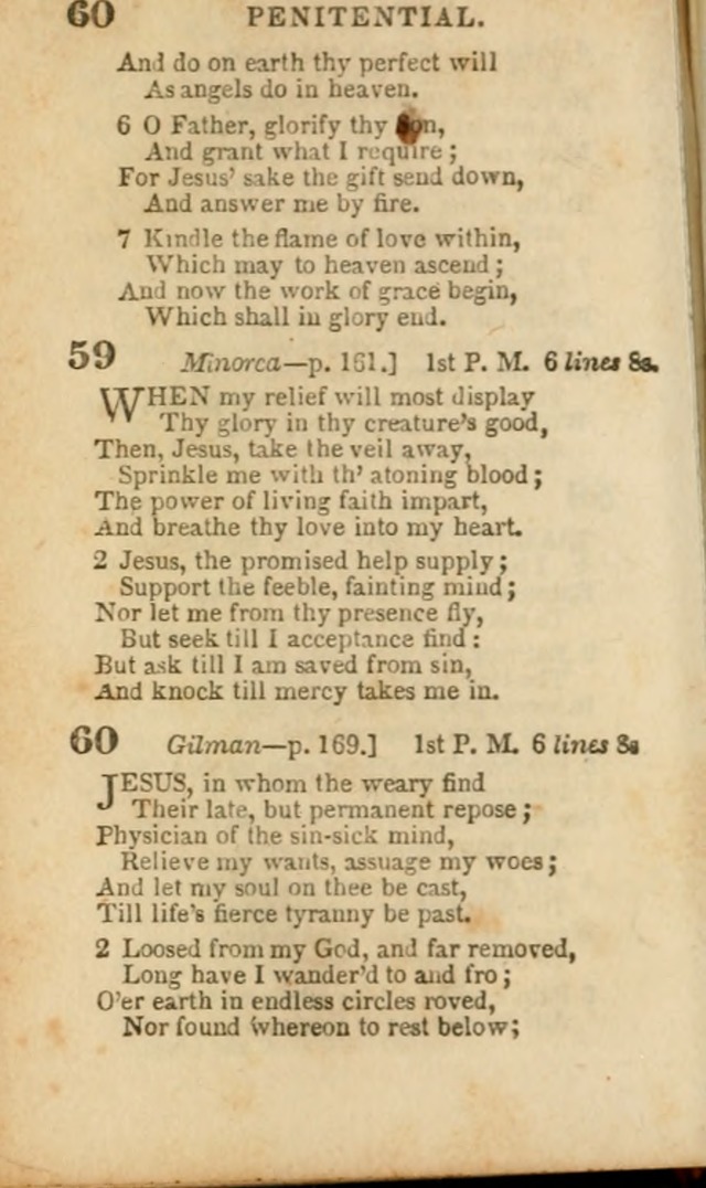A Collection of Hymns: for the use of the Methodist Episcopal Church, principally from the collection of the Rev. John Wesley, A. M., late fellow of Lincoln College..(Rev. and corr. with a supplement) page 60