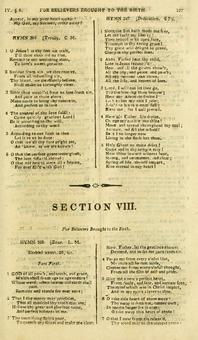 A Collection of Hymns: for the use of the people called Methodists; in miniature page 111
