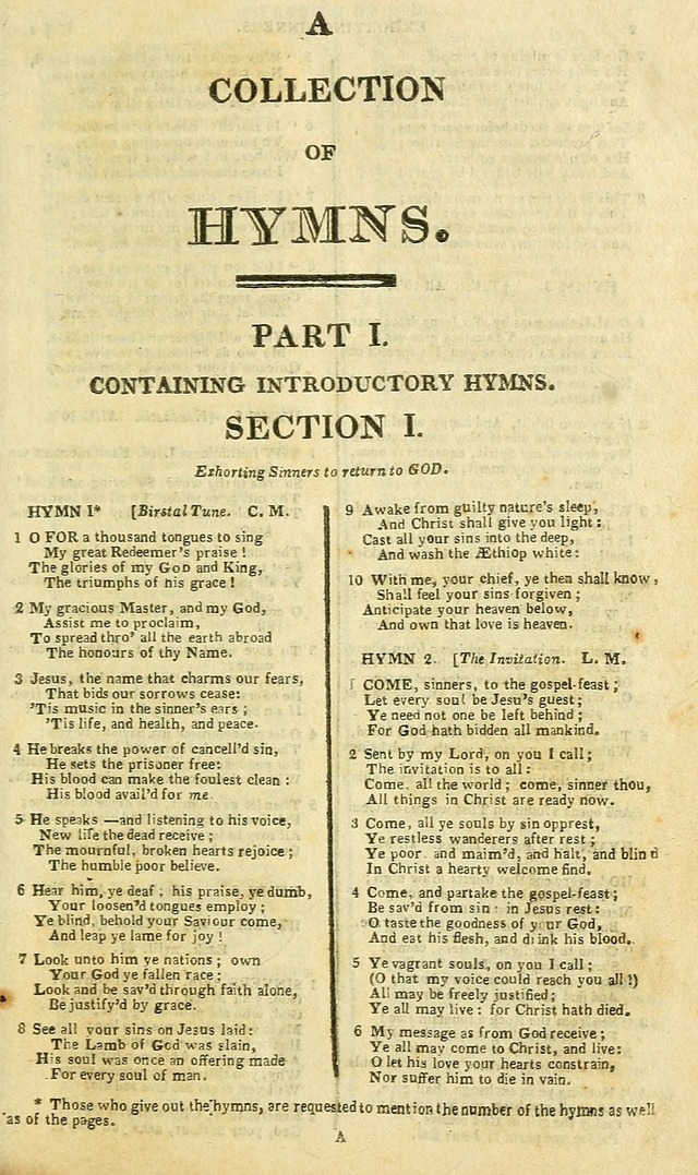 A Collection of Hymns: for the use of the people called Methodists; in miniature page 5