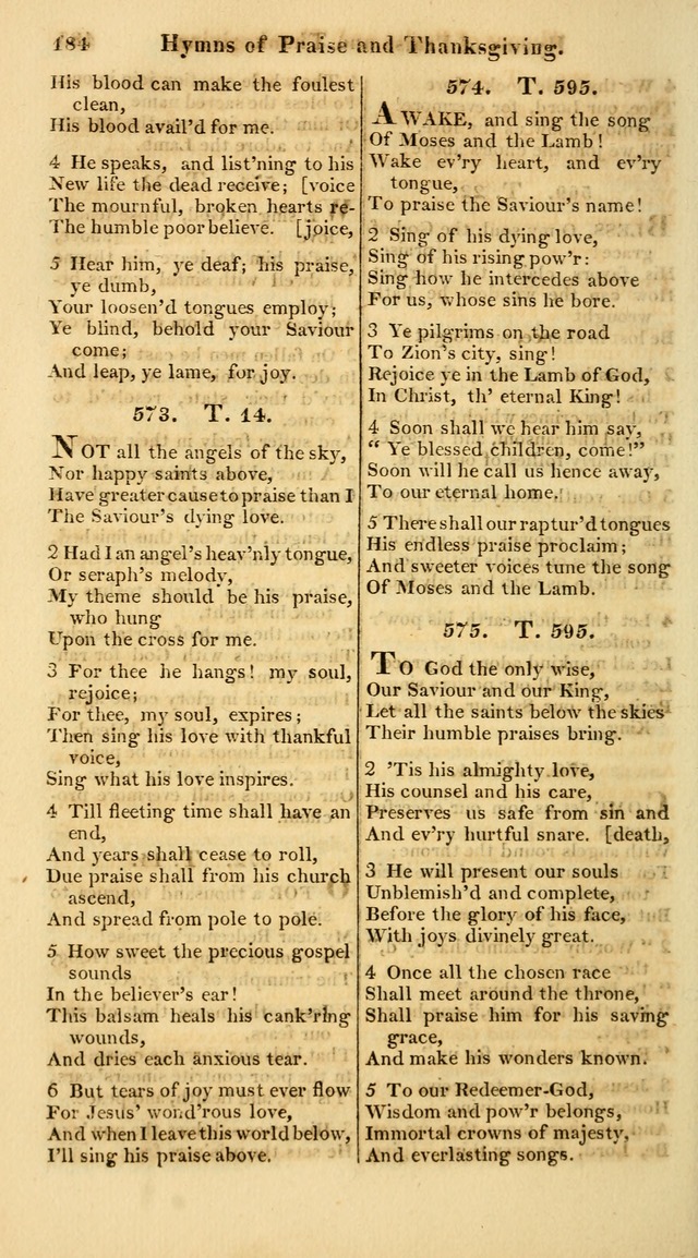 A Collection of Hymns for the Use of the Protestant Church of the United Brethren. (New and Rev. ed.) page 184